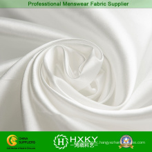 White Color Bright Satin Fabric for Evening Dress